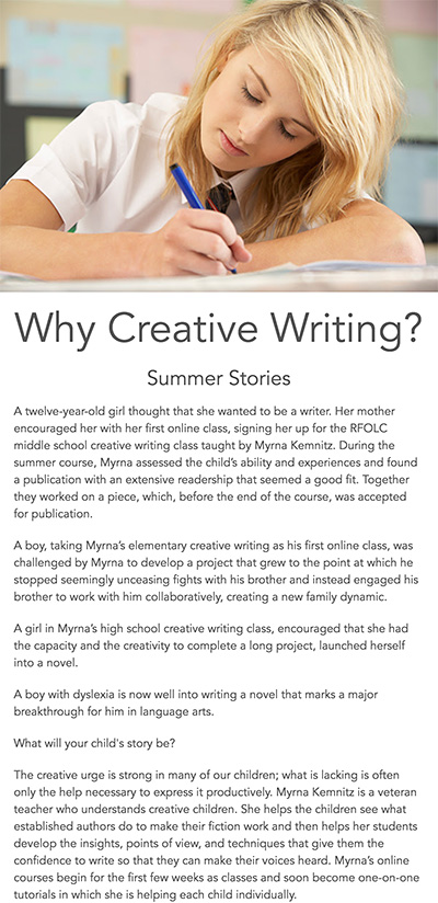 teenage girl writing?